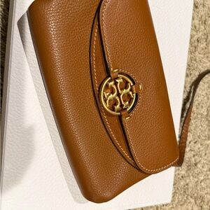 Tory Burch Brown Leather Crossbody Bag